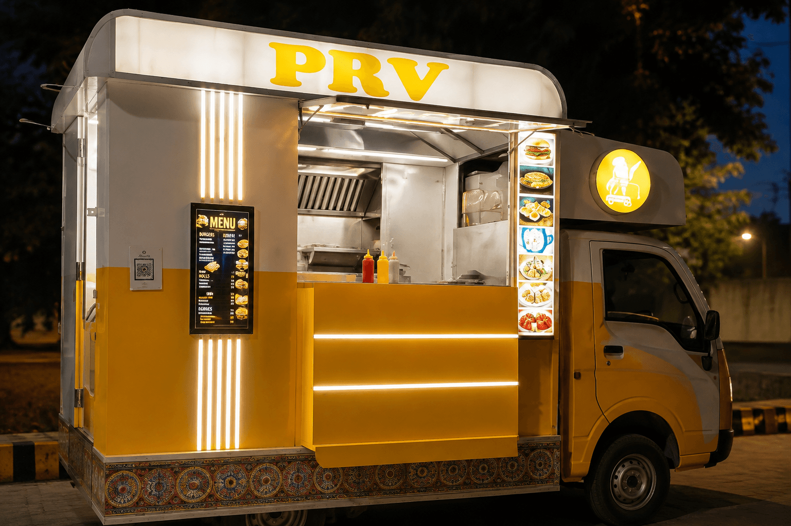 PRV Bites Street Food Platter - Burgers, Chowmein, Rolls